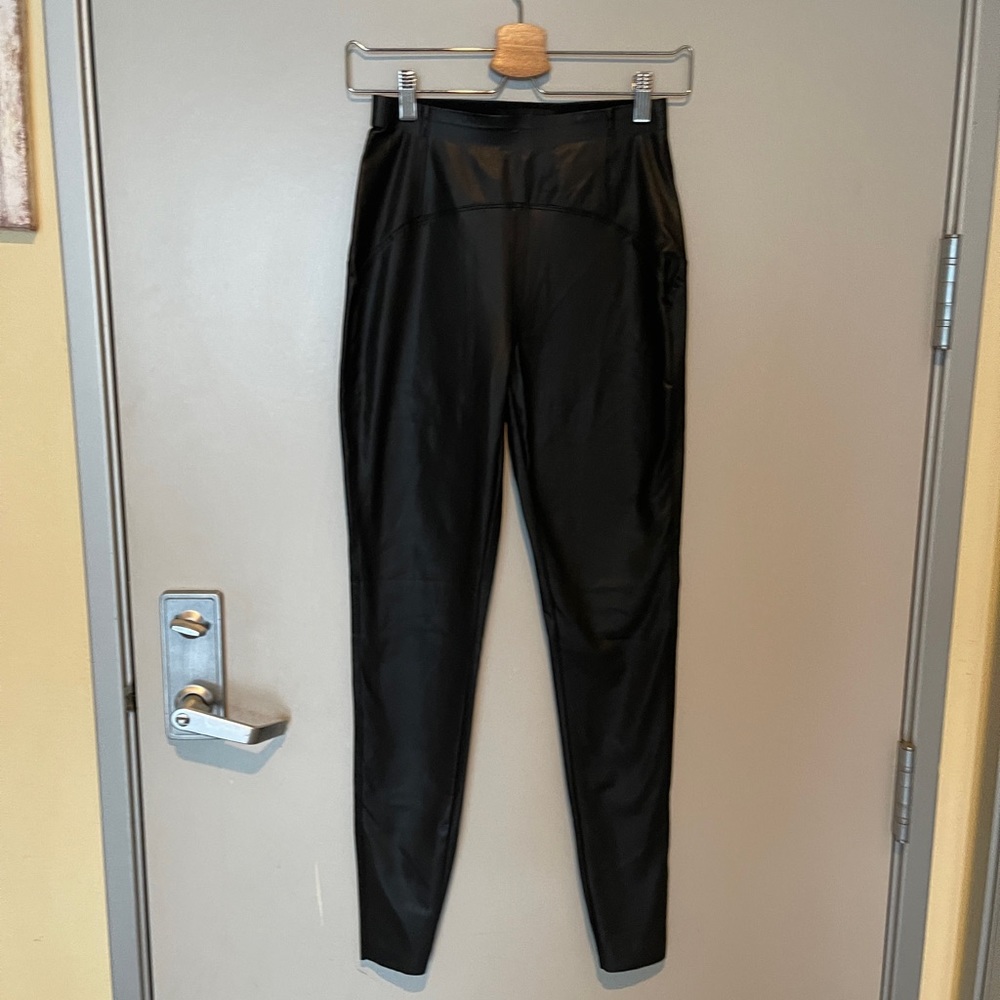 Akira faux leather high rise leggings size small